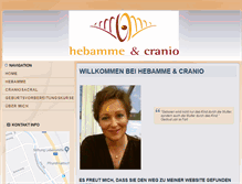 Tablet Screenshot of hebamme-cranio.ch